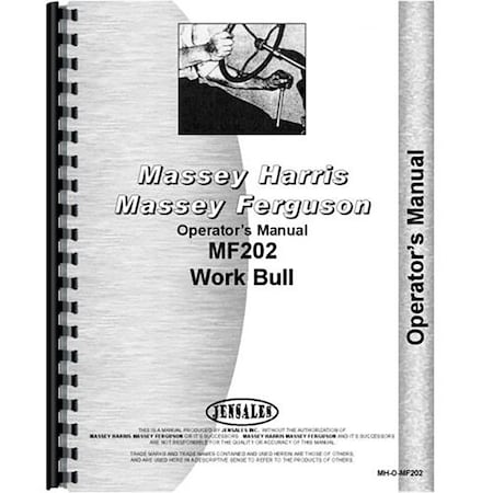 Aftermarket Tractor Operators Manual Fits Massey Ferguson MF 202 (Work Bull) RAP78666